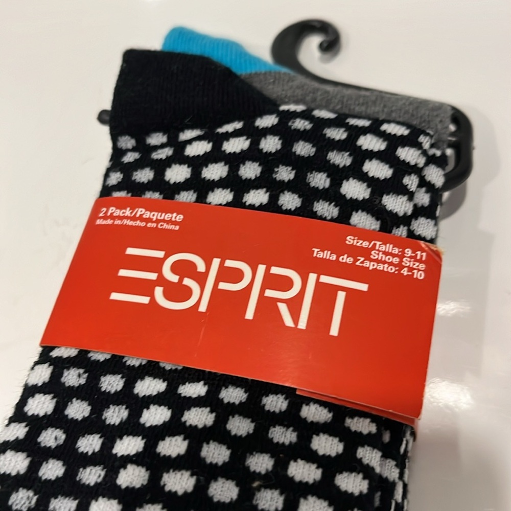 ESPRIT Boot Socks/ Knee Socks - NWT - Size 9-11 - Two pairs - Picture 8 of 8